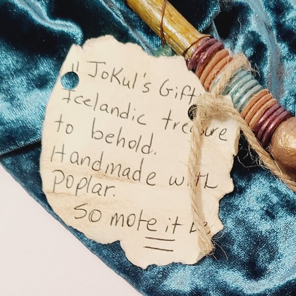 Handcrafted Wand – Whittled Poplar & Crystal Wand by Joan Santoro - Picture 4 of 6